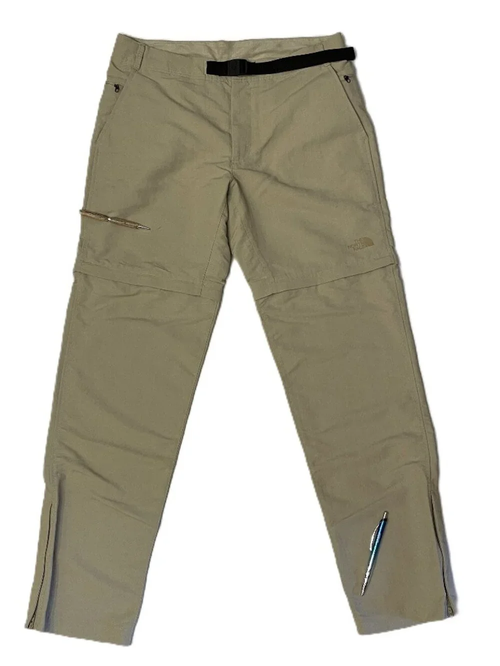The North Face Pants Mens 34x33 Khaki Nylon Paramount Trail Convertible Hiking